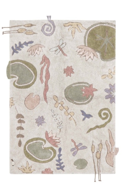 Covor pentru copii multicolor din bumbac 200x300 cm Botanic Fantasy Lorena Canals