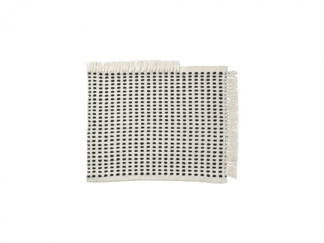 Covoras alb/albastru din fibre sintetice 50x70 cm Way Ferm Living