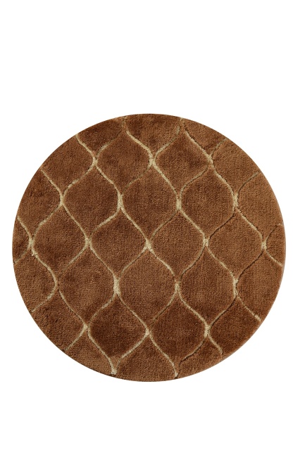 Covoras de baie maro caramel din fibre sintetice 90 cm Infinity The Home Collection