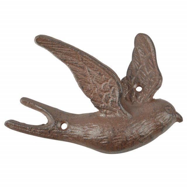 Cuier maro din fonta Flying Bird Esschert Design