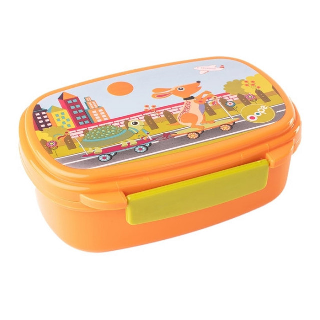 Cutie pentru pranz multicolora din plastic 370 ml City Oops