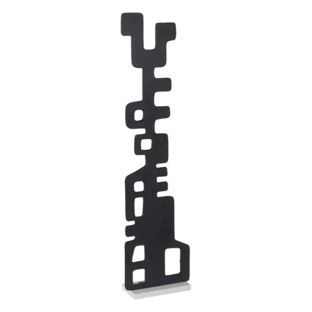 Decoratiune alba/neagra din aluminiu si marmura 90 cm Oslo Denzzo