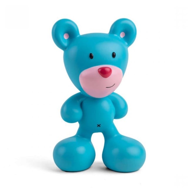 Decoratiune albastra din fibre naturale 24 cm Blue Bear Seletti