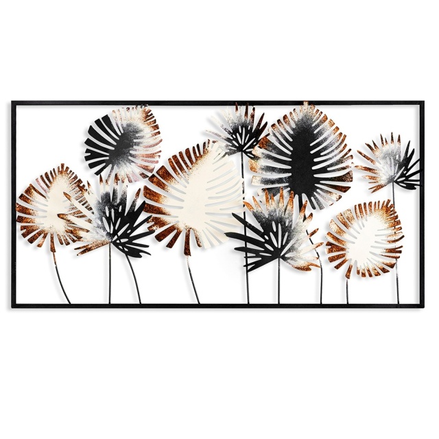 Decoratiune de perete multicolora din metal 40x81 cm Edwin The Home Collection