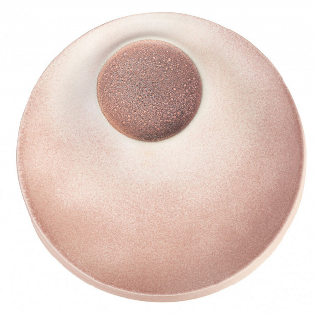 Decoratiune de perete roz deschis din ceramica 40 cm Sienna Versmissen