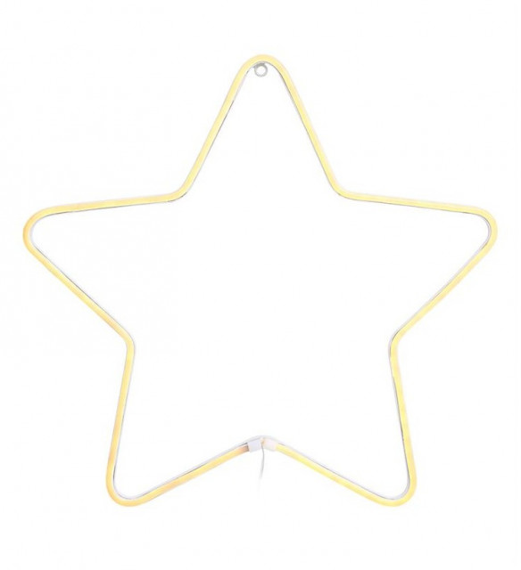 Decoratiune luminoasa pentru exterior alba din metal LED Montana Star Markslojd