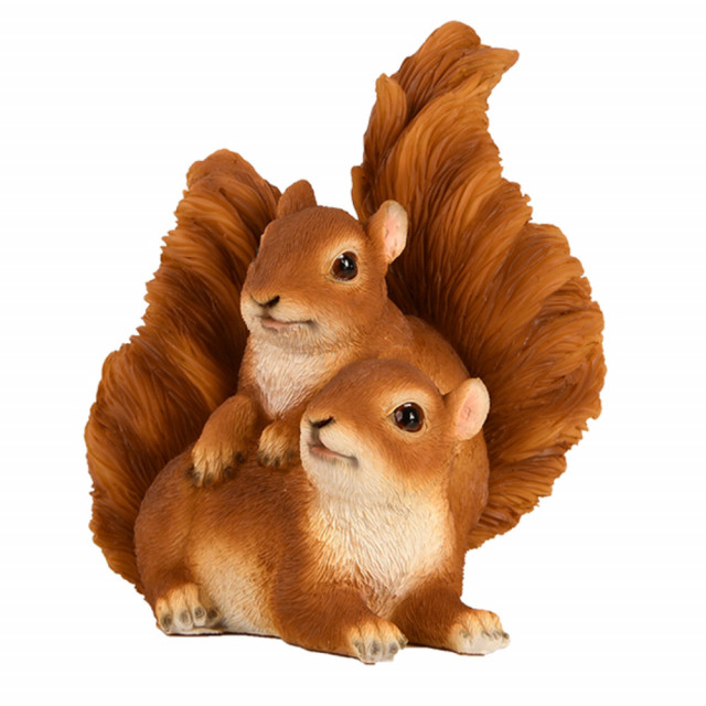 Decoratiune maro din fibre sintetice 17 cm Squirrels Esschert Design