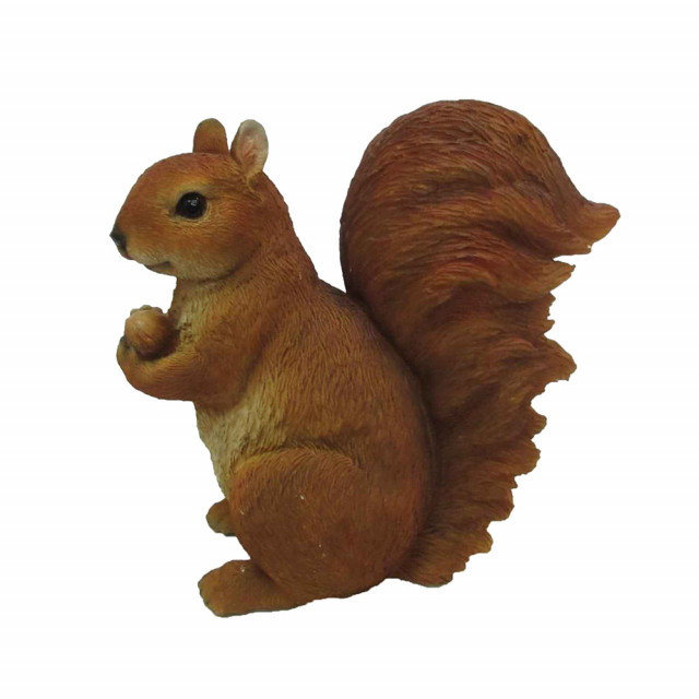 Decoratiune maro din polirasina 19 cm Squirrel Sitting L Esschert Design