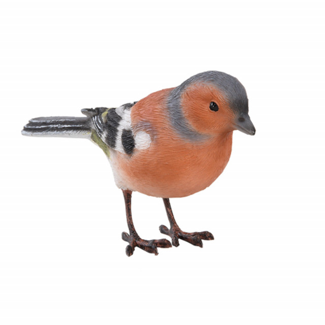 Decoratiune multicolora din fier si polirasina 6 cm Chaffinch Esschert Design