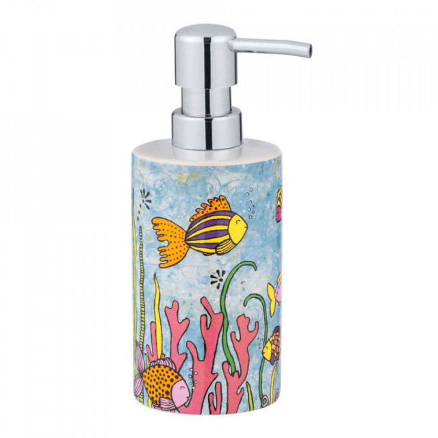 Dispenser sapun lichid multicolor din ceramica 360 ml Ocean Life Wenko