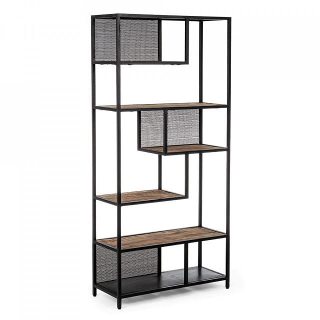 Etajera maro/neagra din lemn 188 cm Roderic Bizzotto