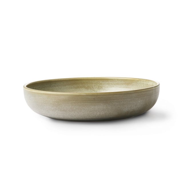 Farfurie adanca verde/gri din ceramica 21 cm Kyoto HKliving