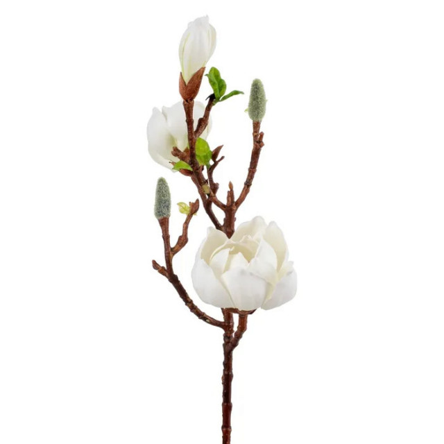 Floare artificiala din polietilena si fier 72 cm Magnolia Denzzo
