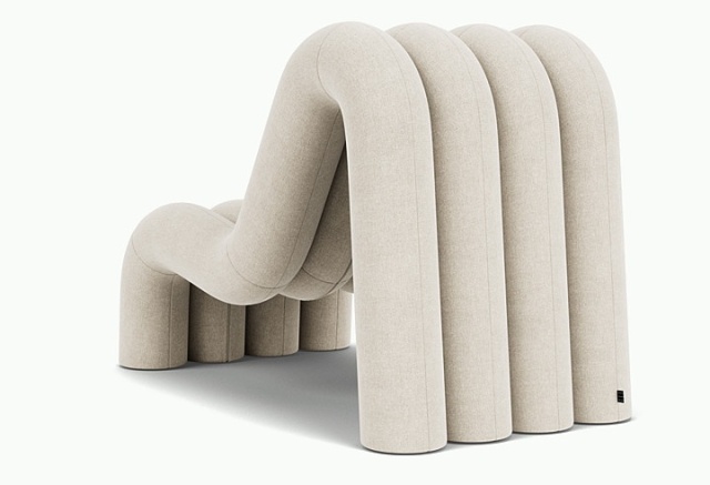 Fotoliu crem din textil Alp Soil natural - 01 FEST | The Home.ro