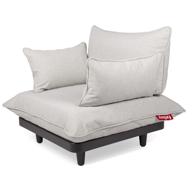 Fotoliu exterior gri din textil Paletti Fatboy