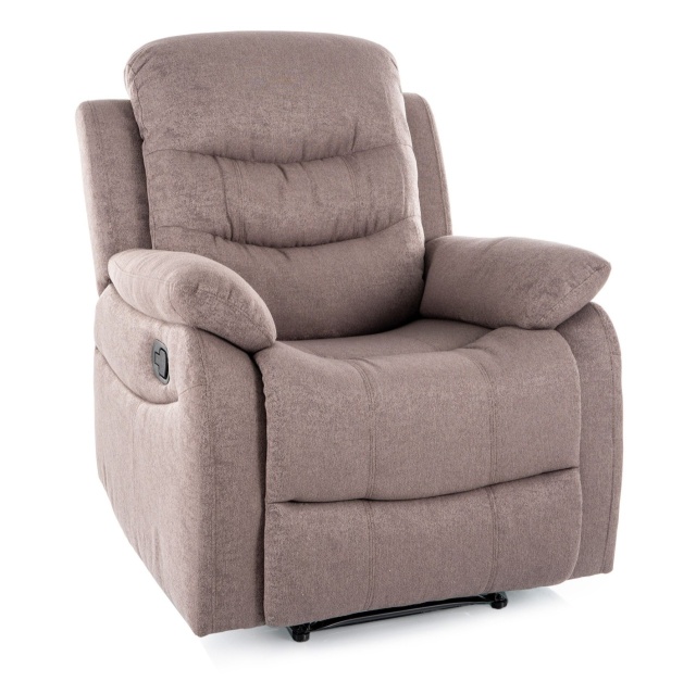 Fotoliu recliner maro din textil Neron The Home Collection
