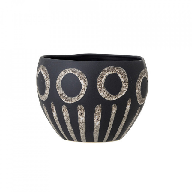 Ghiveci negru din ceramica 18 cm Magnus Bloomingville