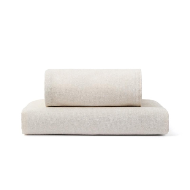 Husa pentru canapea modulara ecru din textil pentru 1 persoana Alea Kave Home