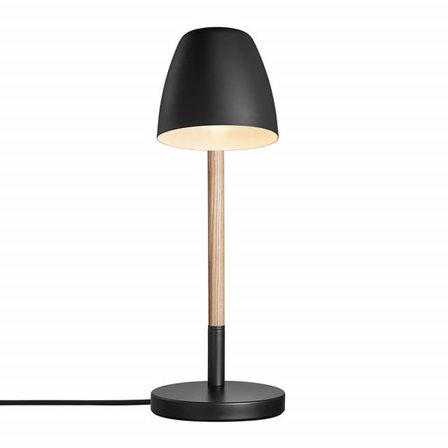 Lampa birou neagra /maro din lemn si metal 43 cm Theo Nordlux