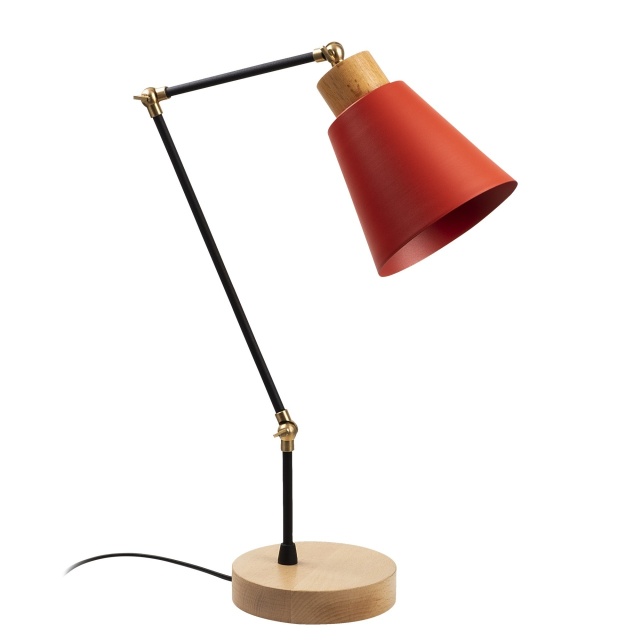 Lampa birou rosie din metal 52 cm Manavgat The Home Collection