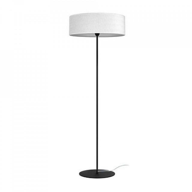 Lampadar alb/negru din textil si otel 129 cm Aoi Sotto Luce