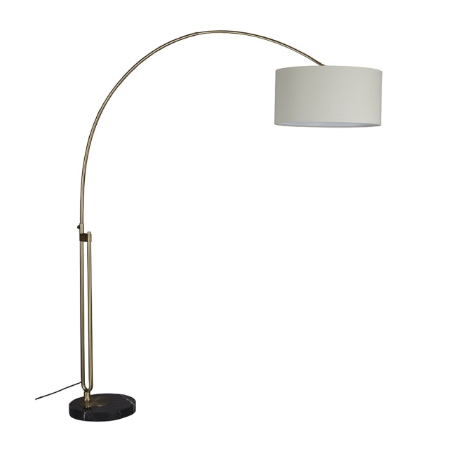 Lampadar auriu din metal 212 cm Archie Dutchbone