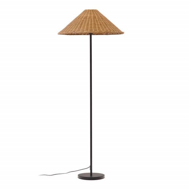 Lampadar maro din ratan 154 cm Urania Kave Home