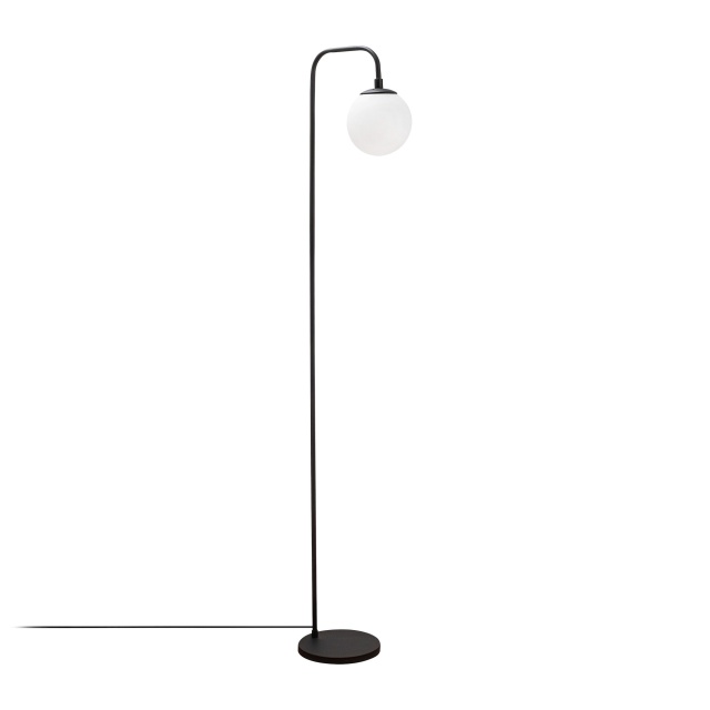 Lampadar negru/crem din metal 146 cm Viran The Home Collection