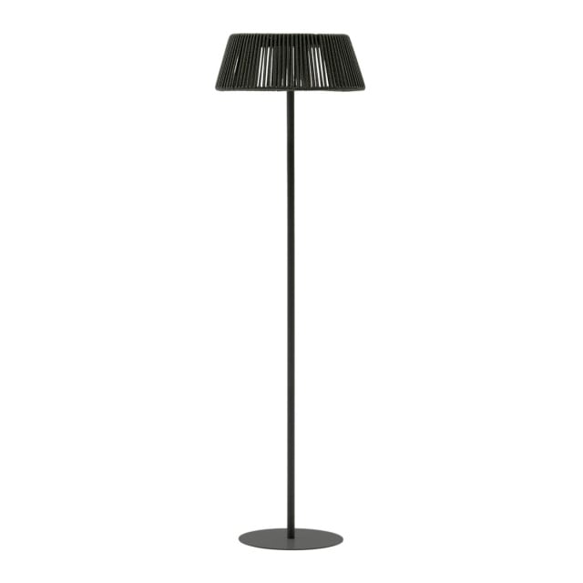 Lampadar solar negru din metal 160 cm Aldet Kave Home