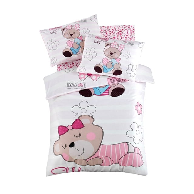Lenjerie pat multicolora din bumbac Sleep Time The Home Collection