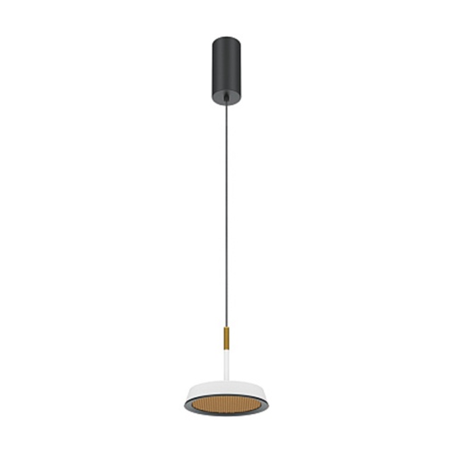 Lustra neagra/alba din metal cu LED El S Maytoni