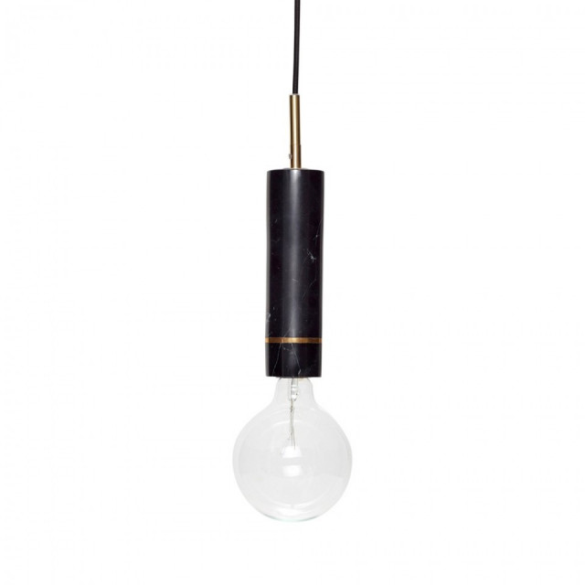 Lustra neagra din marmura Elegant Hubsch
