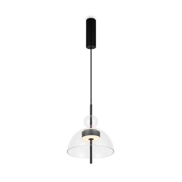 Lustra neagra din metal cu LED Bangkok Maytoni