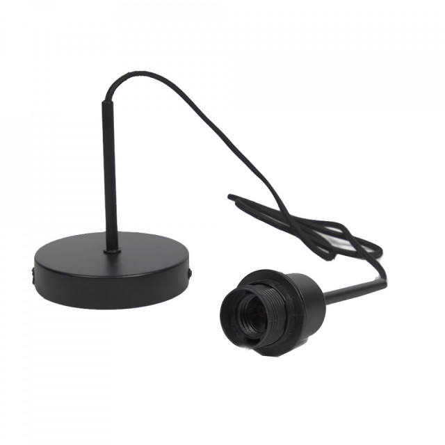 Lustra neagra din PVC si metal Fulvia Kave Home