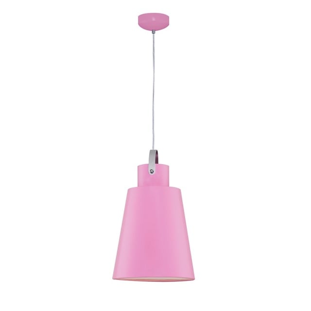 Lustra roz din metal cu LED Cecilia The Home Collection