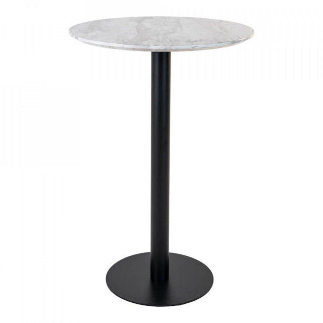 Masa bar alba/neagra din metal 70 cm Bolzano High House Nordic