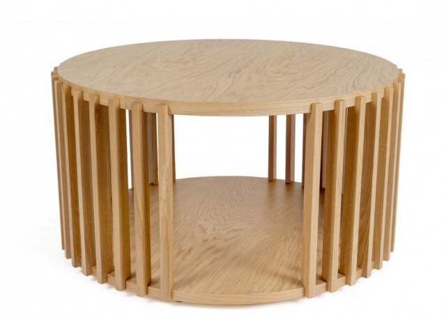 Masa de cafea maro din lemn 83 cm Drum Woodman
