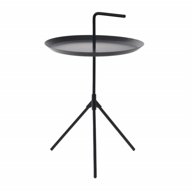 Masa de cafea neagra din metal 38 cm Industrial Homla