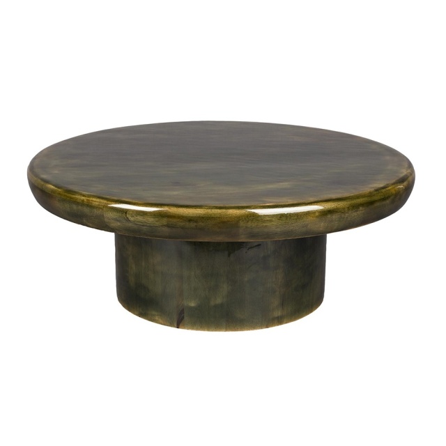 Masa de cafea verde din lemn 60 cm Mush Dutchbone