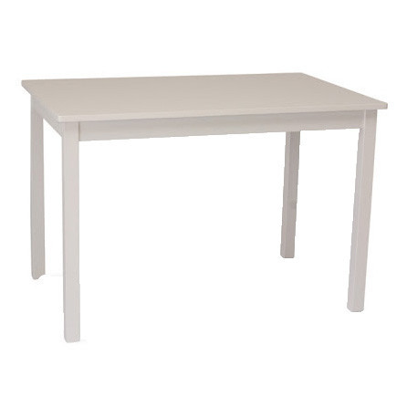 Masa dining alba din MDF si lemn 70x110 cm Fiord The Home Collection