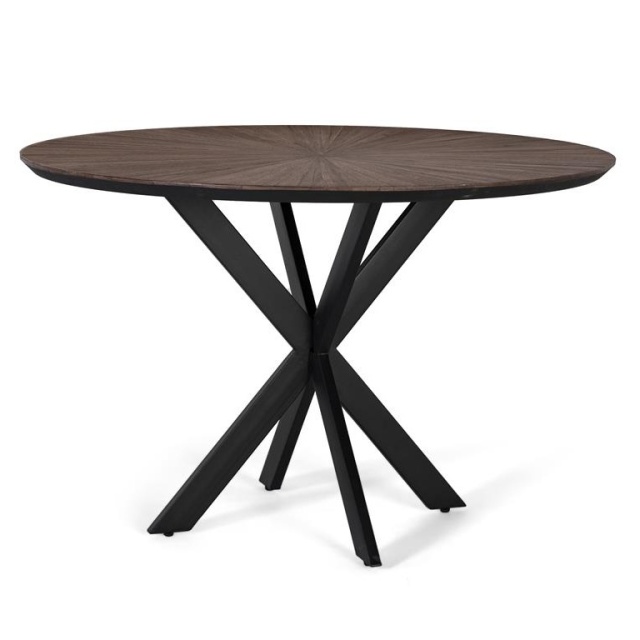 Masa dining maro/neagra din lemn 120 cm Radal Giner y Colomer