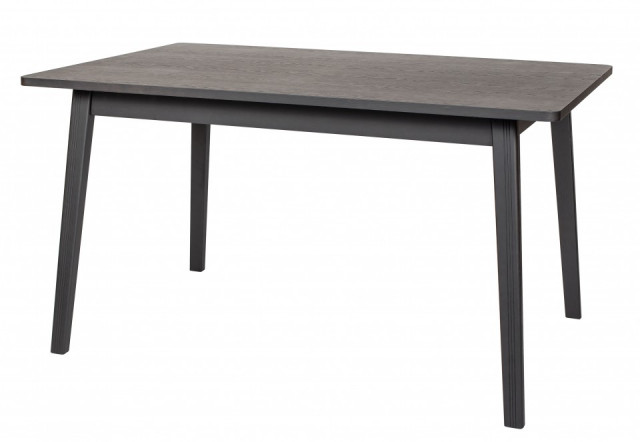 Masa dining neagra din lemn 90x140 cm Skagen Woodman