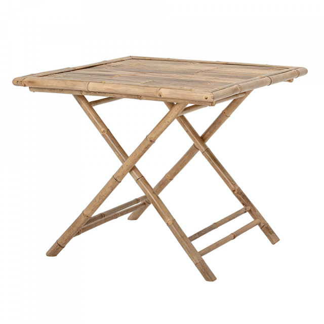 Masa dining pliabila maro din bambus 90x90 cm Sole Bloomingville