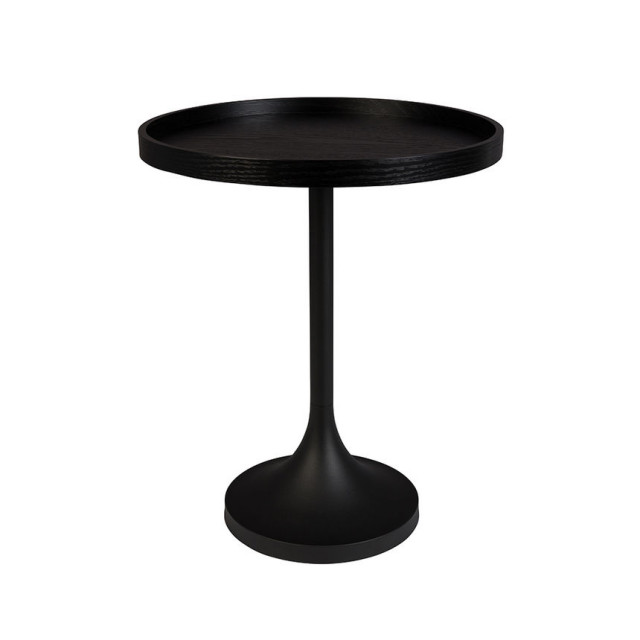 Masa laterala neagra din metal 46 cm Jason Zuiver