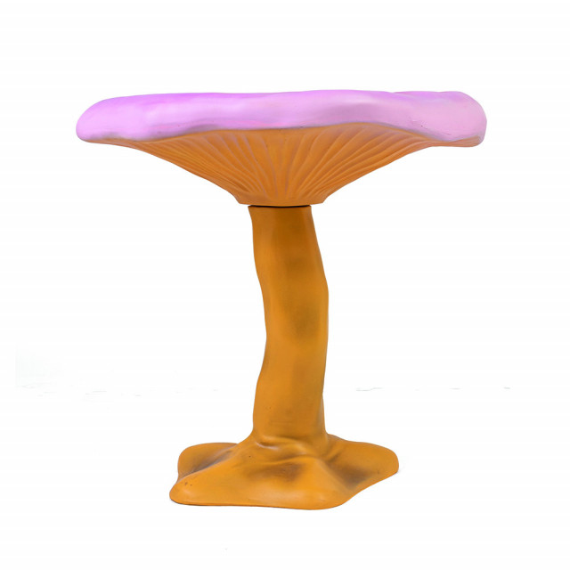 Masa laterala roz din fibra de sticla 70 cm Amanita Seletti