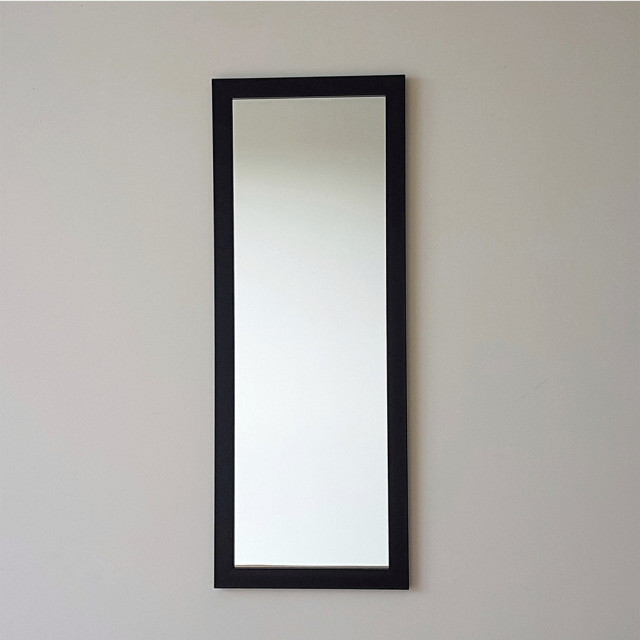 Oglinda dreptunghiulara neagra din lemn 40x105 cm Arli The Home Collection