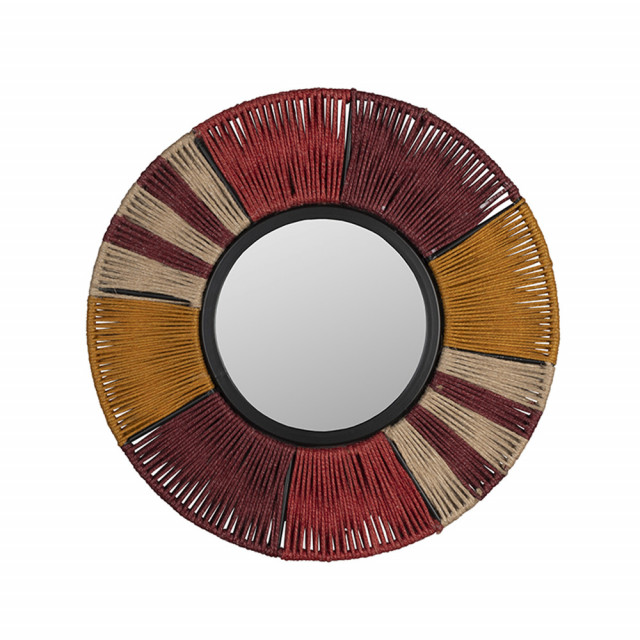 Oglinda rotunda multicolora din metal 40 cm Surya Dutchbone