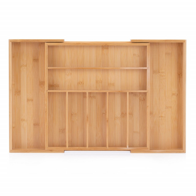 Organizator extensibil pentru tacamuri maro din bambus Paule Homede