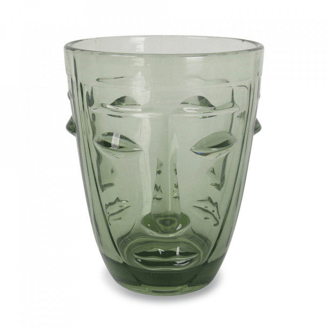 Pahar verde din sticla 8x10 cm Judit The Home Collection
