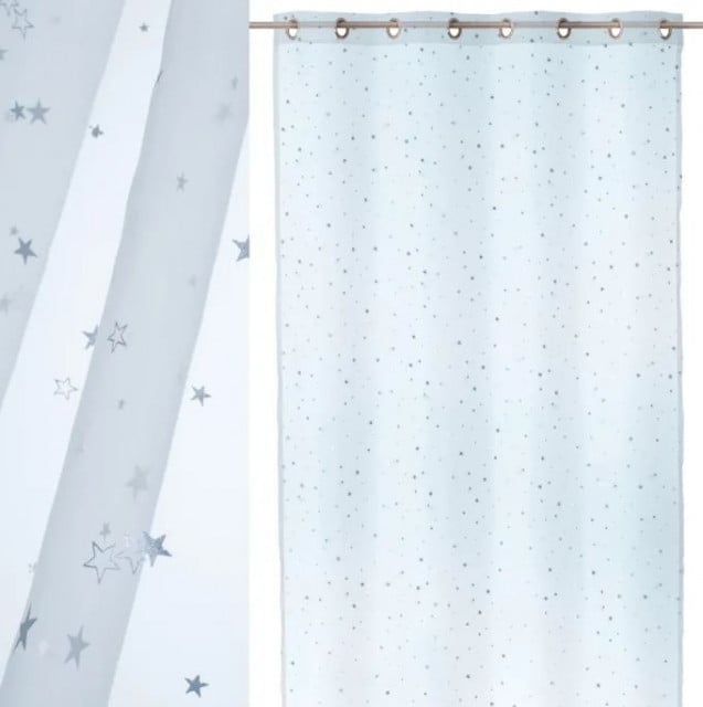 Perdea albastra din fibre sintetice 140x260 cm Mime Star The Home Collection